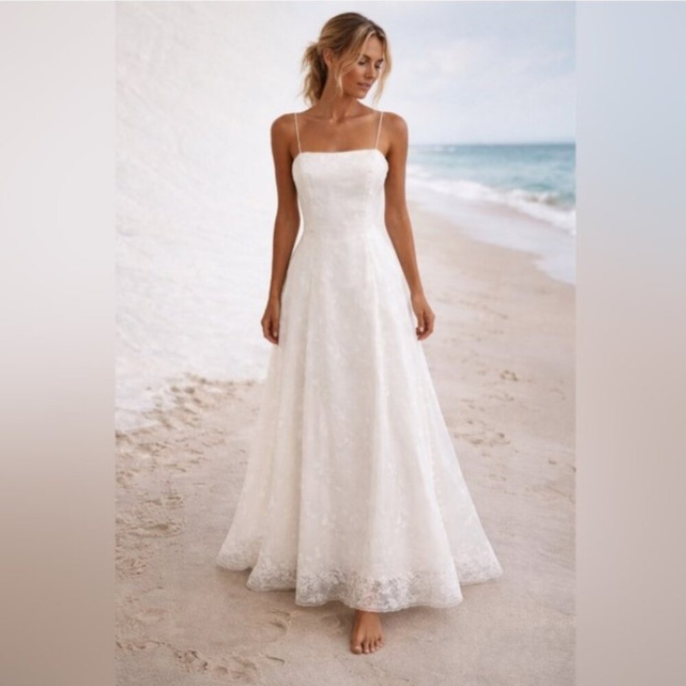 Venessa Stevens - Cream Wedding Gown - 8 -USA
